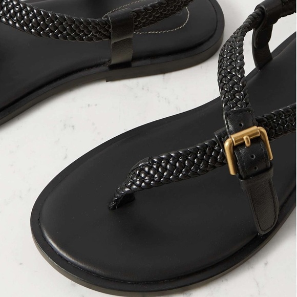 See by Chloe Black Braided Nala Leather Sandal Size 39/9 - Picture 9 of 12